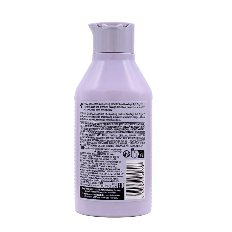 Redken Blondage High Bright Conditioner 300ml - après-shampooing pour cheveux blonds et brillants