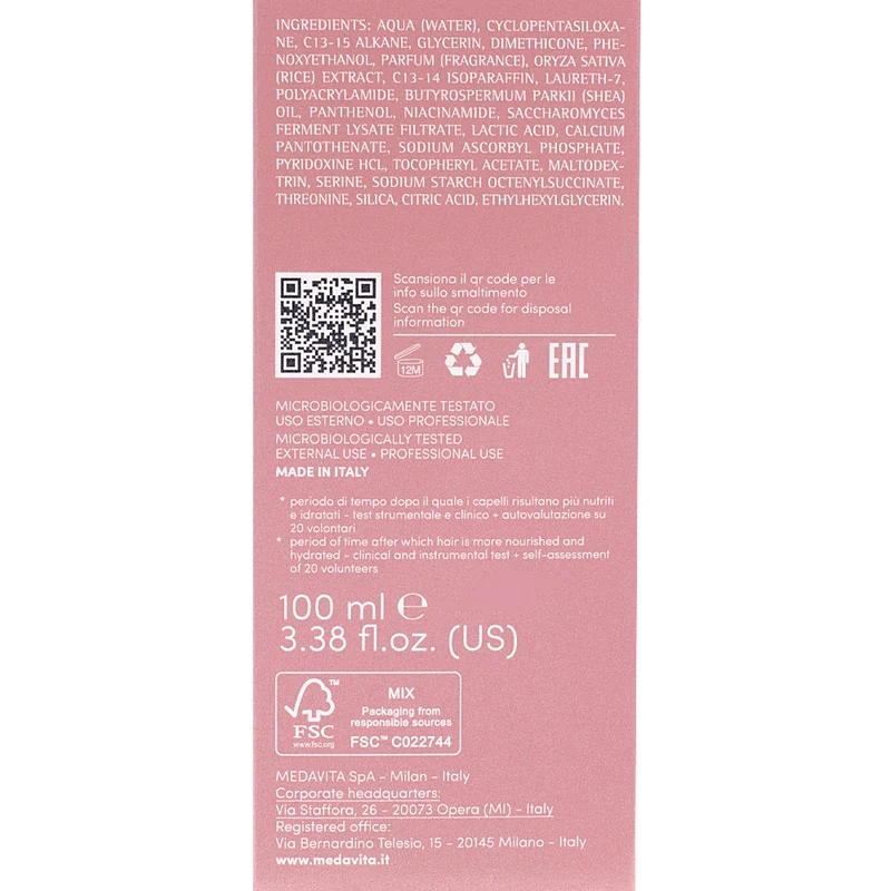 Medavita Lunghezze Nutrisubstance 8 Hour Rescue Treatment 100ml-crème nourrissante de nuit