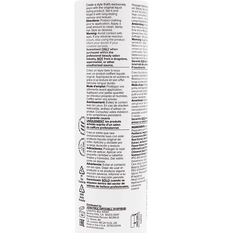 Paul Mitchell Flexible Style Hair Sculpting Lotion 250ml - lotion coiffante tenue moyenne