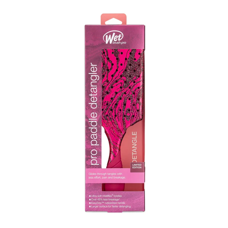 WetBrush Pro Paddle Detangler Mineral Sparkle Wine - brosse pour la douche