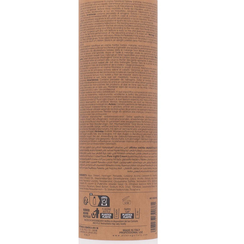 Alterego Blondego Total Blond Activator 20vol 500ml - activateur oxydant cosmétique