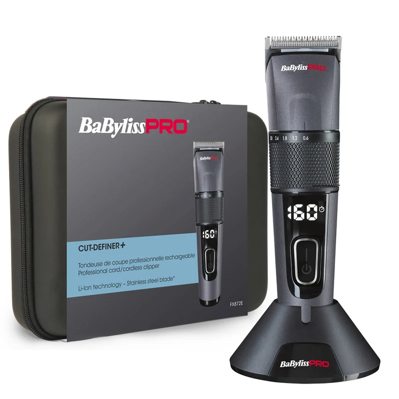 Babyliss Pro Clippers / Tondeuses à cheveux Clipper Batterie au lithium avec écran FX872E