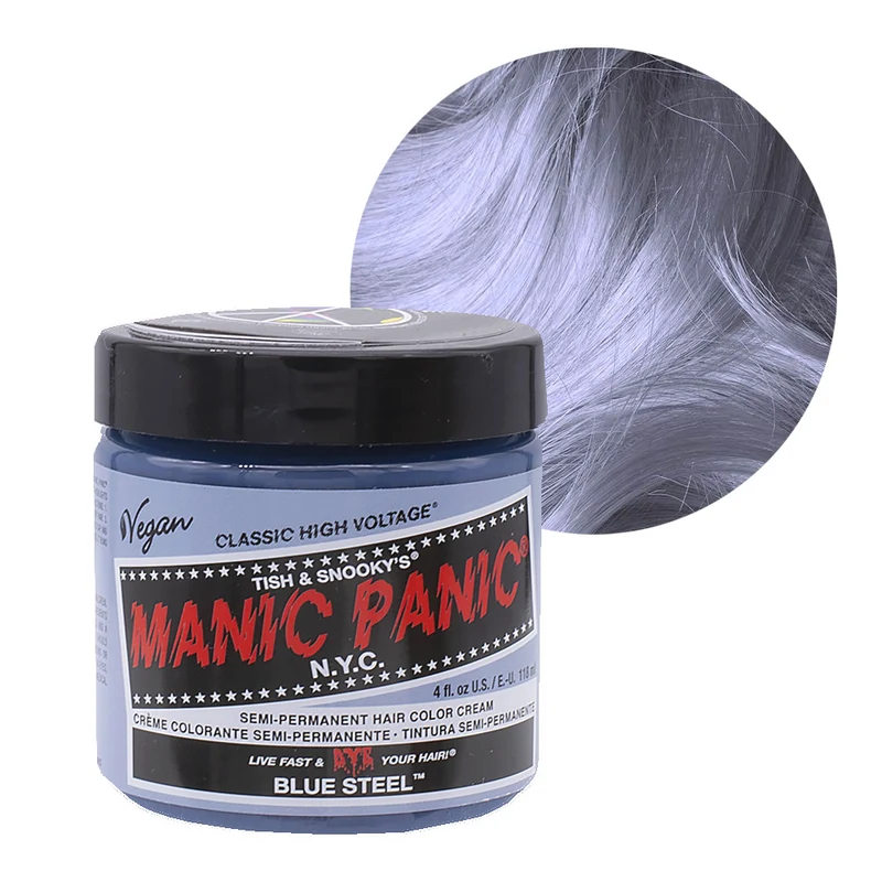 Manic Panic Classic High Voltage Blue Steel 118ml - crème colorante semi-permanente