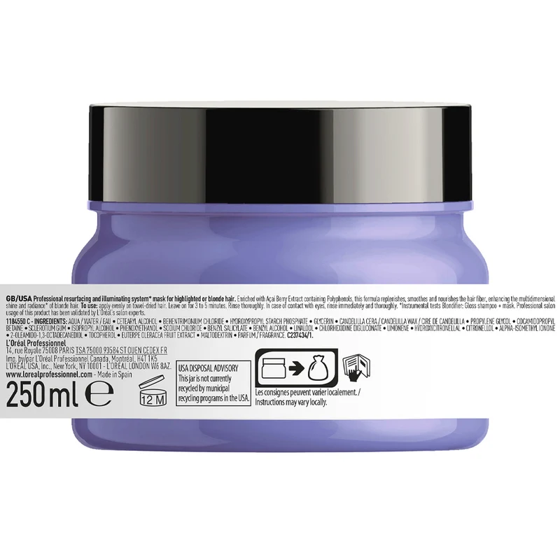 L'Oréal Professionnel Paris Serie Expert Blondifier Mask 250ml - masque cheveux blonds
