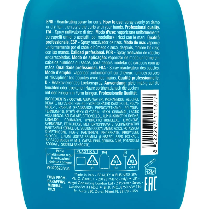 Alfaparf Milano Semi di Lino Curls Reactivating Spray 125ml - spray réactivateur