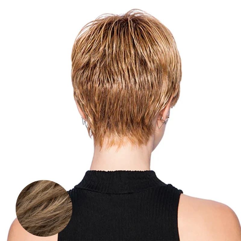 Hairdo Textured Cut Perruque blonde dorée foncée
