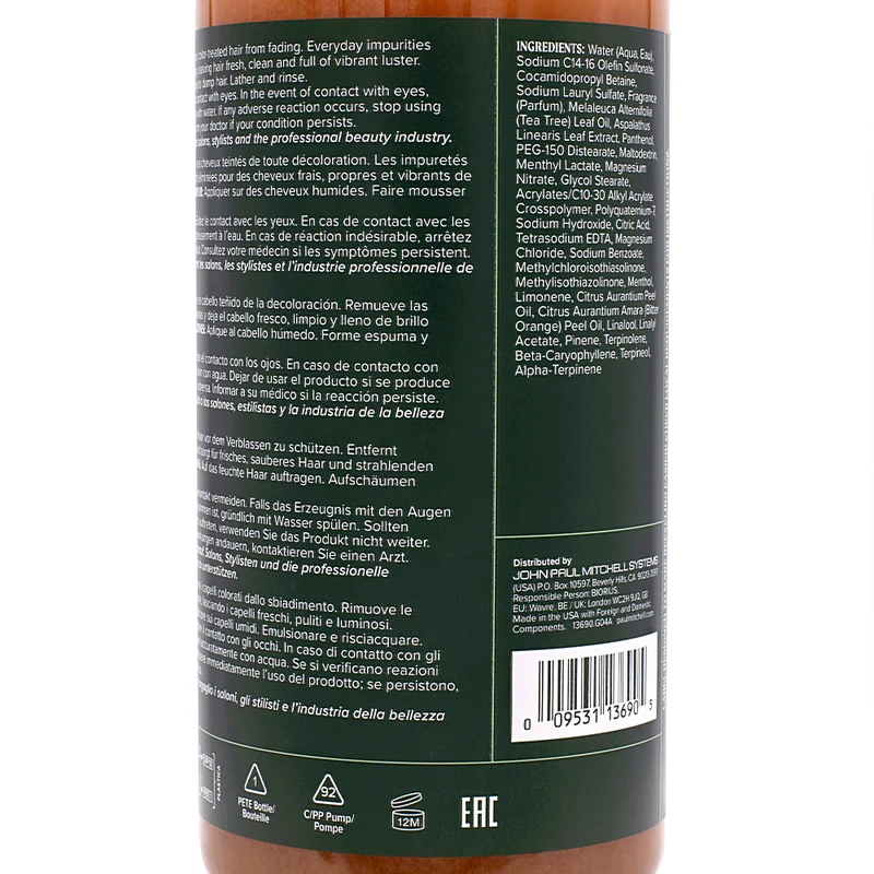 Paul Mitchell Tea Tree Special Color Protecting Shampoo 1000ml - shampooing protecteur de couleur
