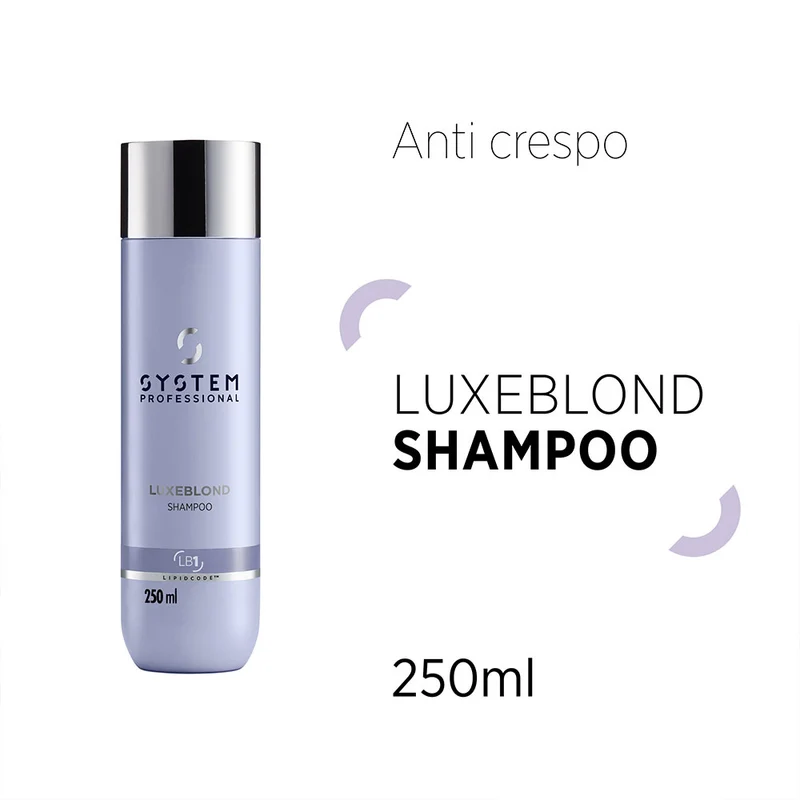 System Professional LuxeBlond Shampoo 250ml - shampooing pour cheveux blonds froids
