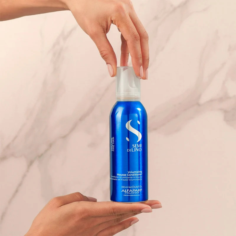 Alfaparf Milano Semi Di Lino Volume Volumizing Mousse Conditioner 200ml - conditionneur volumateur en mousse