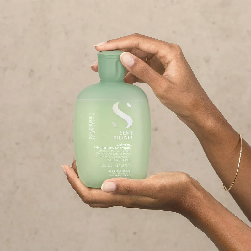 Alfaparf Milano Semi Di Lino Scalp Relief Calming Micellar Low Shampoo 250ml - shampooing doux apaisant