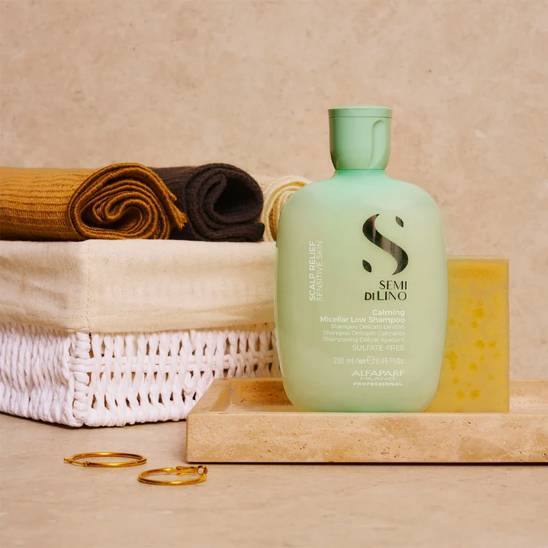 Alfaparf Milano Semi Di Lino Scalp Relief Calming Micellar Low Shampoo 250ml - shampooing doux apaisant