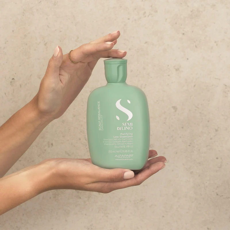 Alfaparf Milano Semi Di Lino Scalp Rebalance Purifying Low Shampoo 250ml - shampoing purifiant délicat