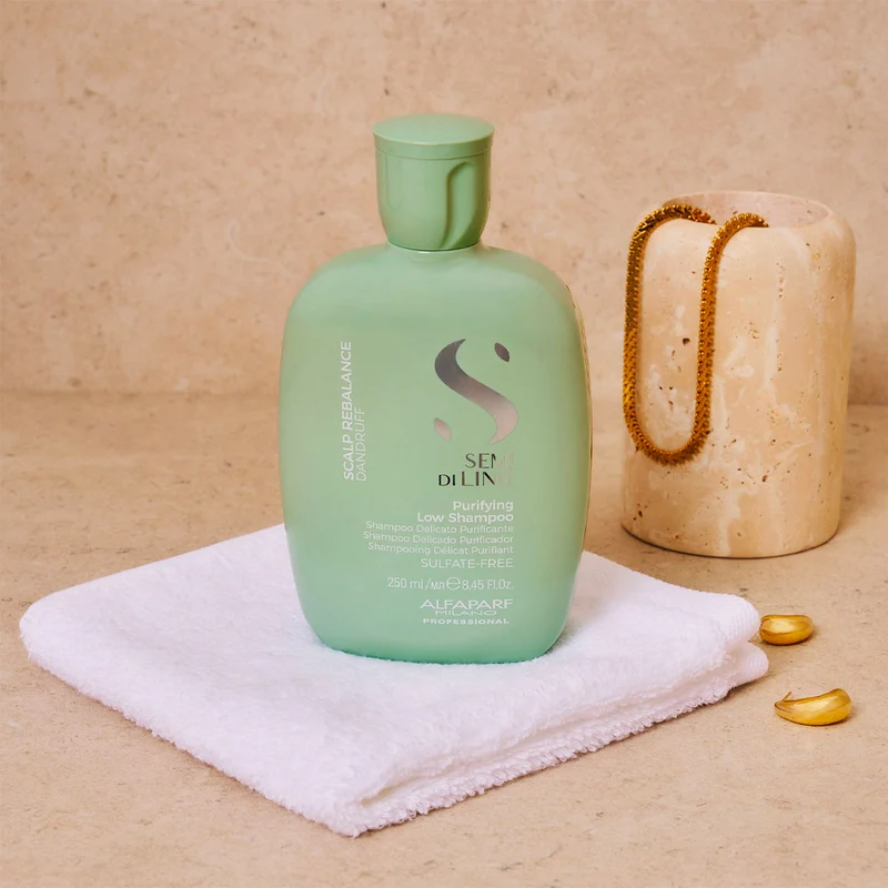 Alfaparf Milano Semi Di Lino Scalp Rebalance Purifying Low Shampoo 250ml - shampoing purifiant délicat