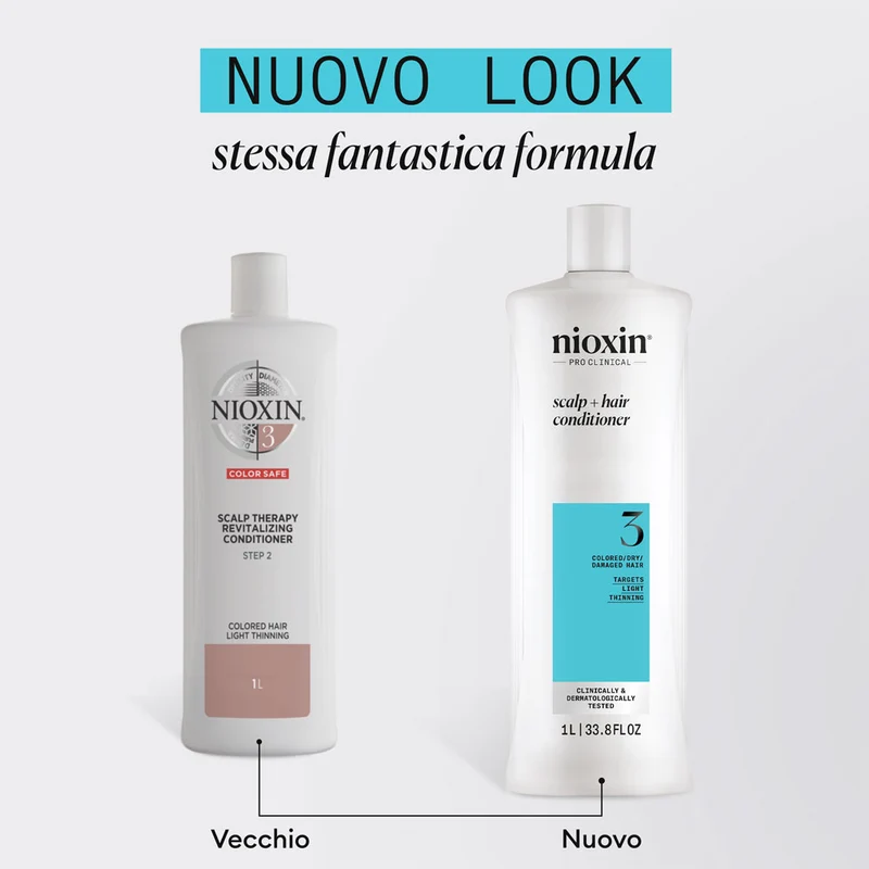 Nioxin Système 3 Scalp + Hair Conditioner 1000ml - après-shampooing anti amincissement léger