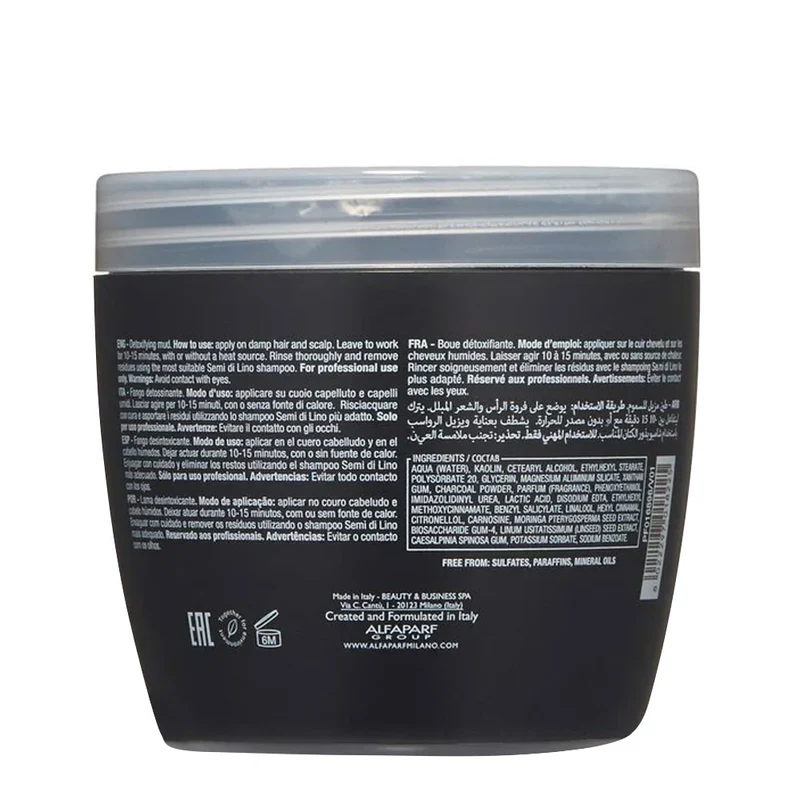 Alfaparf Milano Semi Di Lino Sublime Detoxifying Mud 500ml - boue détoxifiante