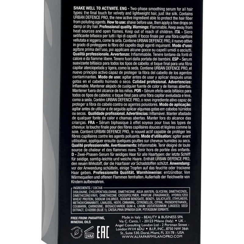 Alfaparf Milano Semi Di Lino Sublime Cristalli di Seta 45ml - sérum soyeux