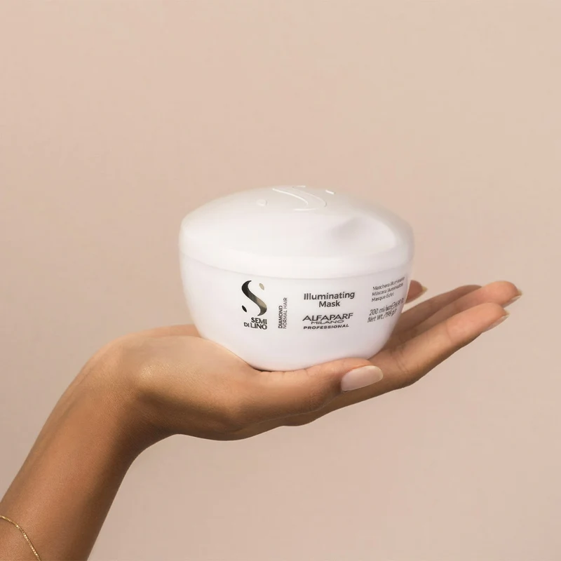 Alfaparf Milano Semi Di Lino Diamond Illuminating Mask 200ml - masque brillance
