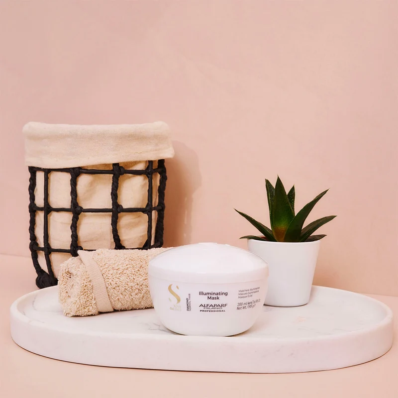 Alfaparf Milano Semi Di Lino Diamond Illuminating Mask 200ml - masque brillance