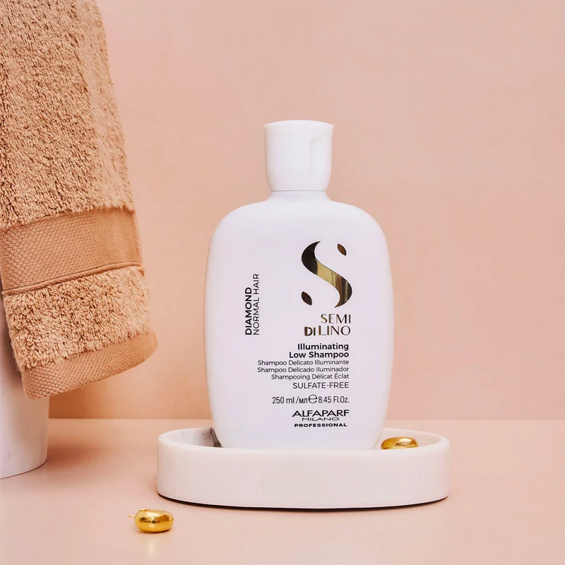 Alfaparf Milano Semi Di Lino Diamond Illuminating Low Shampoo 250ml - shampooing doux illuminateur pour cheveux normaux
