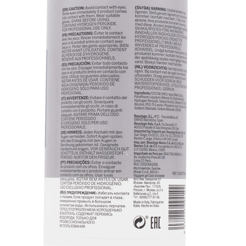 Revlon Revlonissimo Color Sublime Creme Oil Developer 35 Vol 10,5% 900ml - oxygène