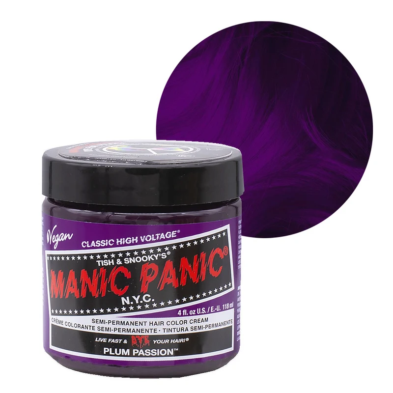 Manic Panic Classic High Voltage Plum Passion118ml - crème colorante semi-permanente