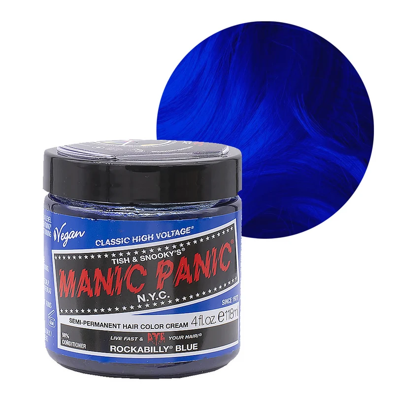 Manic Panic Classic High Voltage Rockabilly Blue 118ml - crème colorante semi-permanente