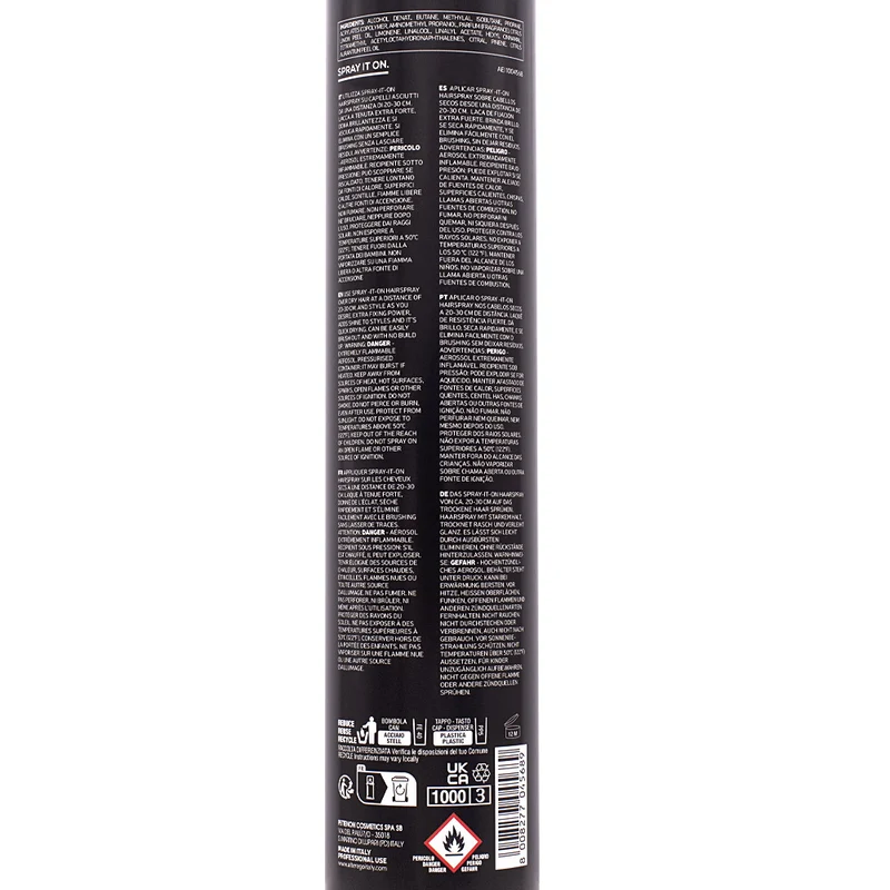 Alterego Styling Spray It On Hairspray Laque Tenue Extra Forte 750ml