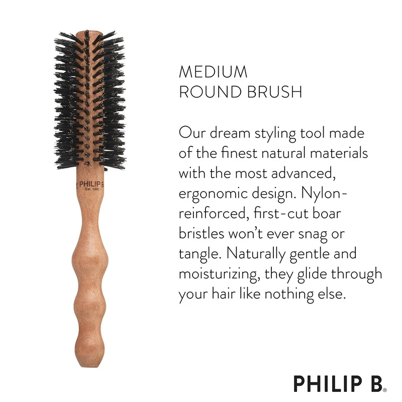 Philip B Medium Round Hairbrush 53mm - brosse