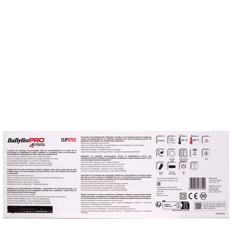 Babyliss Pro 4Artist Elipstyle Fer à lisser BAB3500E
