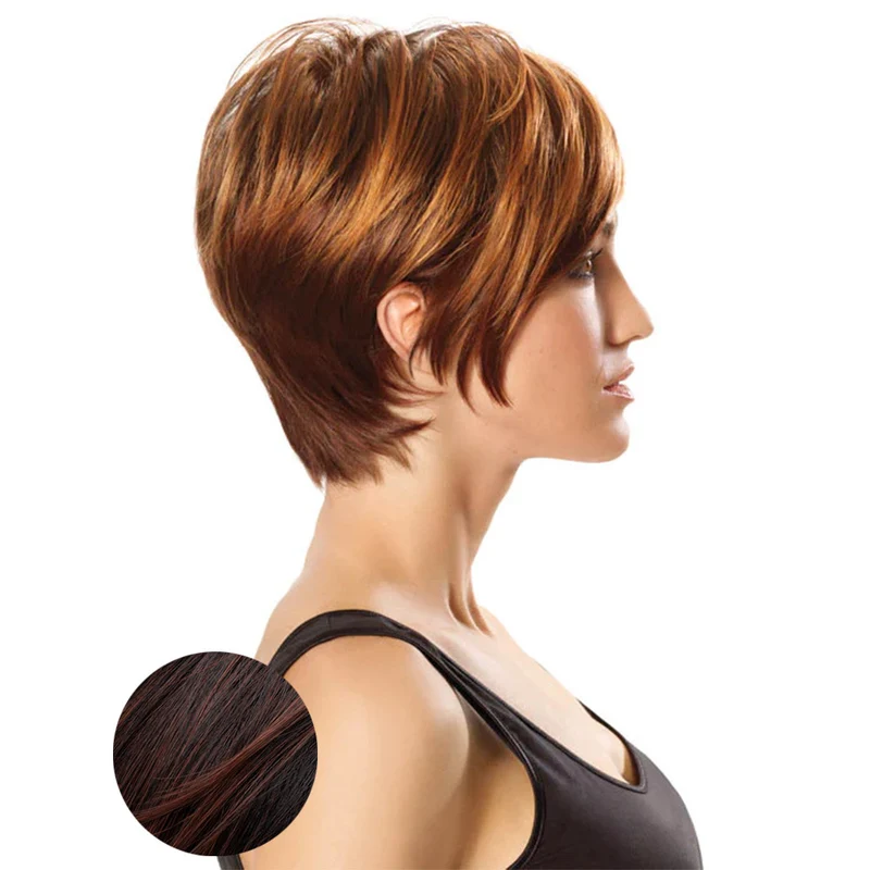 Hairdo Angled Cut perruque Châtaigne cerise