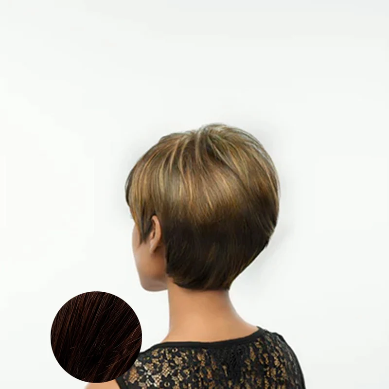 Hairdo Angled Cut perruque Brun Auburn Moyen