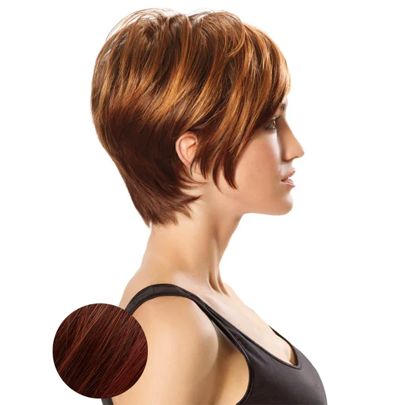 Hairdo Angled Cut perruque Paprika cuivré brun