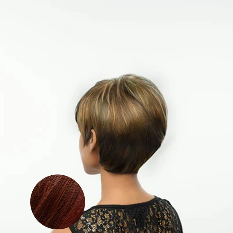 Hairdo Angled Cut perruque Paprika cuivré brun