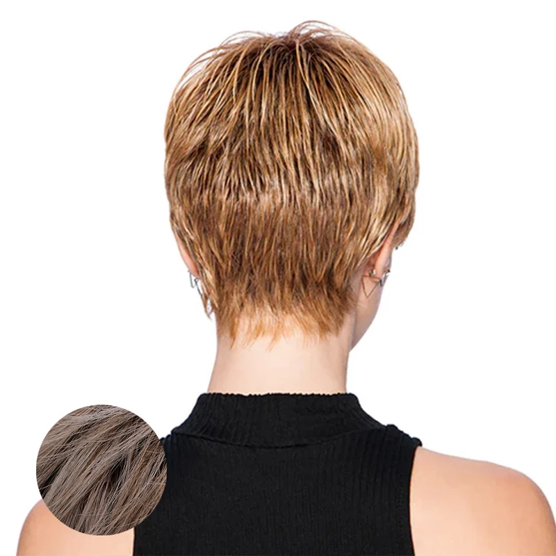 Hairdo Textured Cut Perruque blonde cendrée claire avec racine brune RL19/23SS