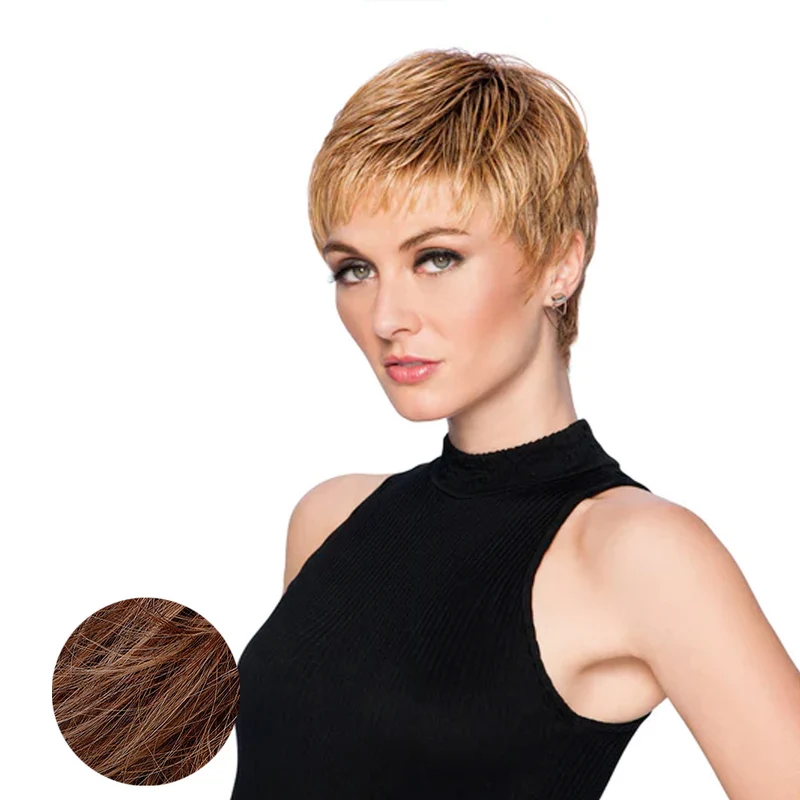 Hairdo Textured Cut Perruque marron rubis moyen