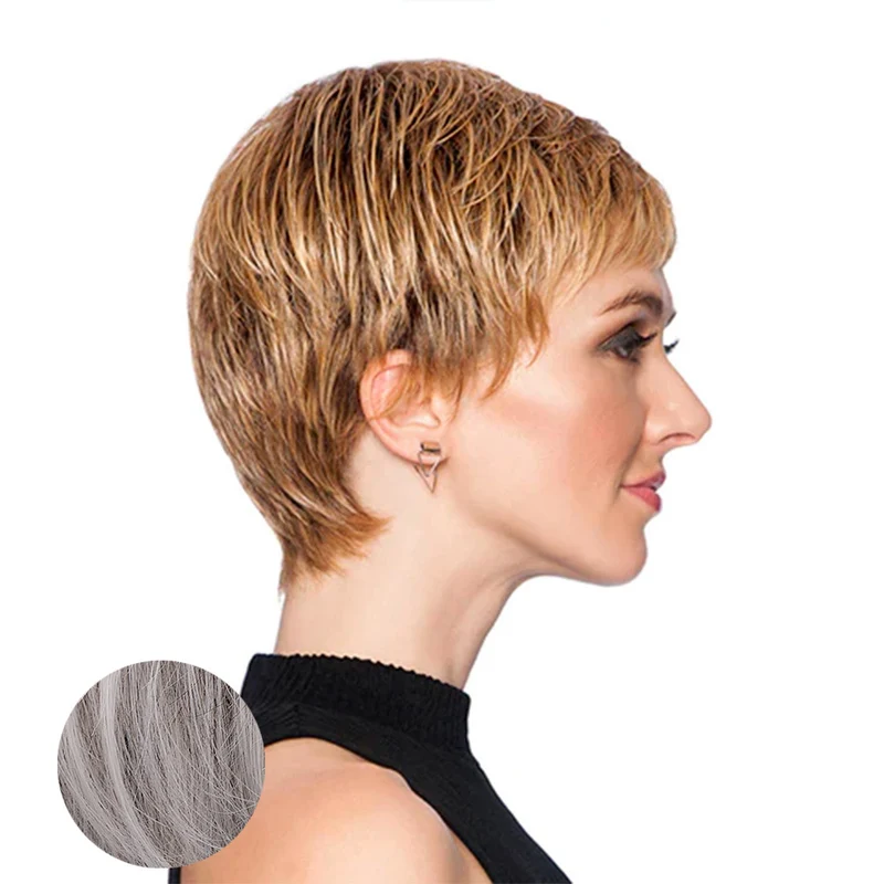 Hairdo Textured Cut Perruque gris clair