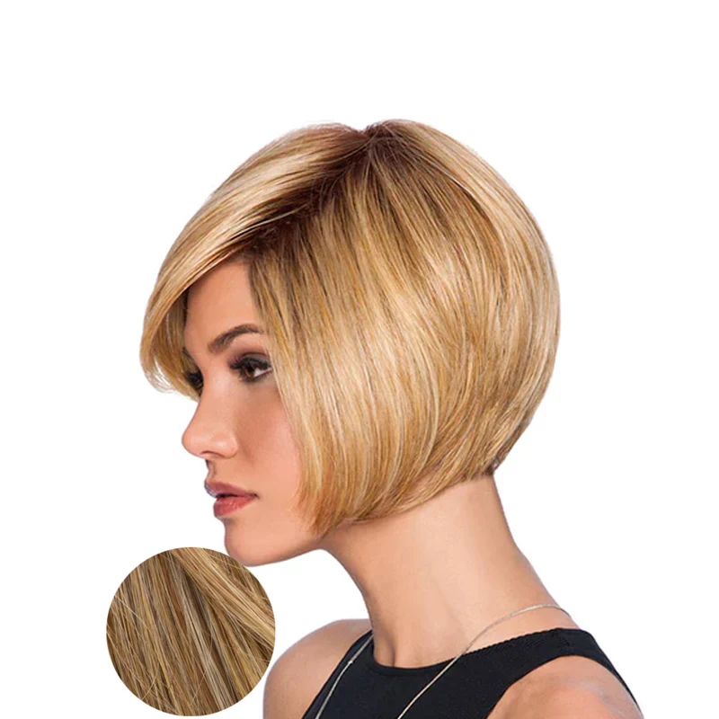 Hairdo Perruque Bob Superposée Blond Cuivre Doré