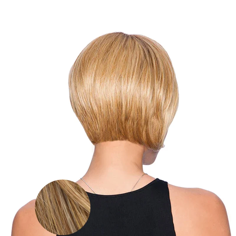 Hairdo Perruque Bob Superposée Blond Cuivre Doré