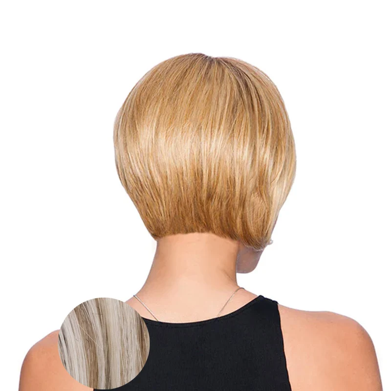 Hairdo Bob Perruque Blond Clair Cendré Avec Racine Brune RL19/23SS