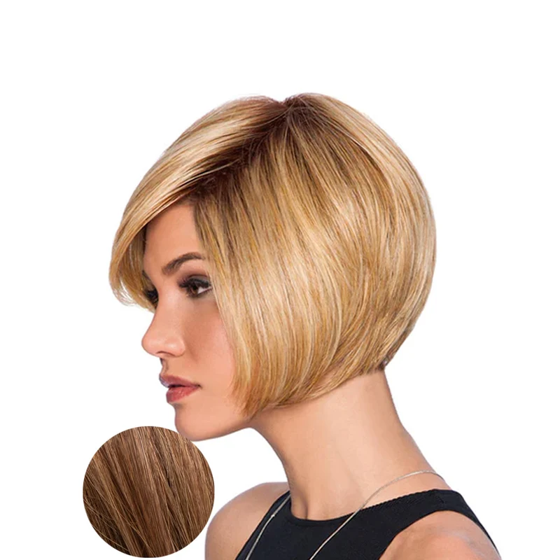 Hairdo Perruque Bob Superposée Brun Clair Rougeâtre