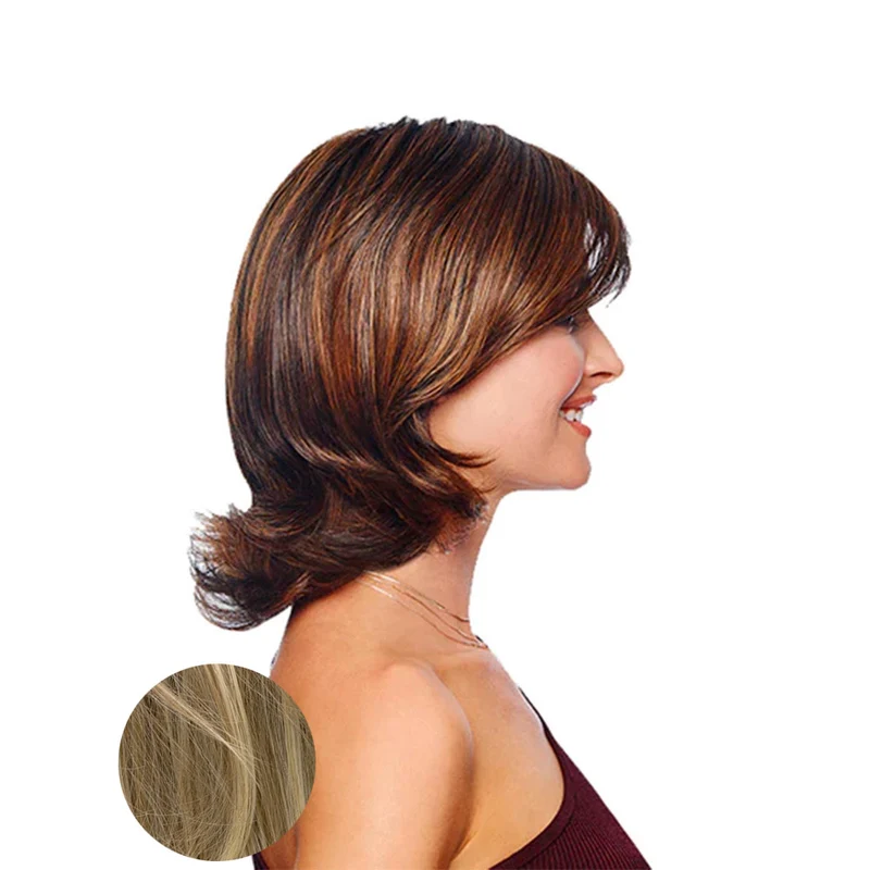 Hairdo Dream Bob Perruque blonde claire avec racine brune