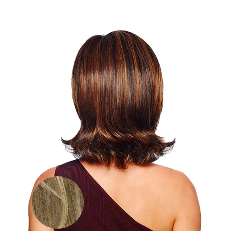 Hairdo Dream Bob Perruque blonde claire avec racine brune