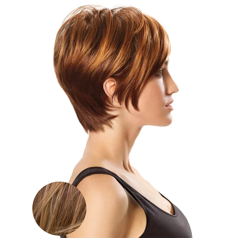 Hairdo Angled Cut Blond cuivré doré