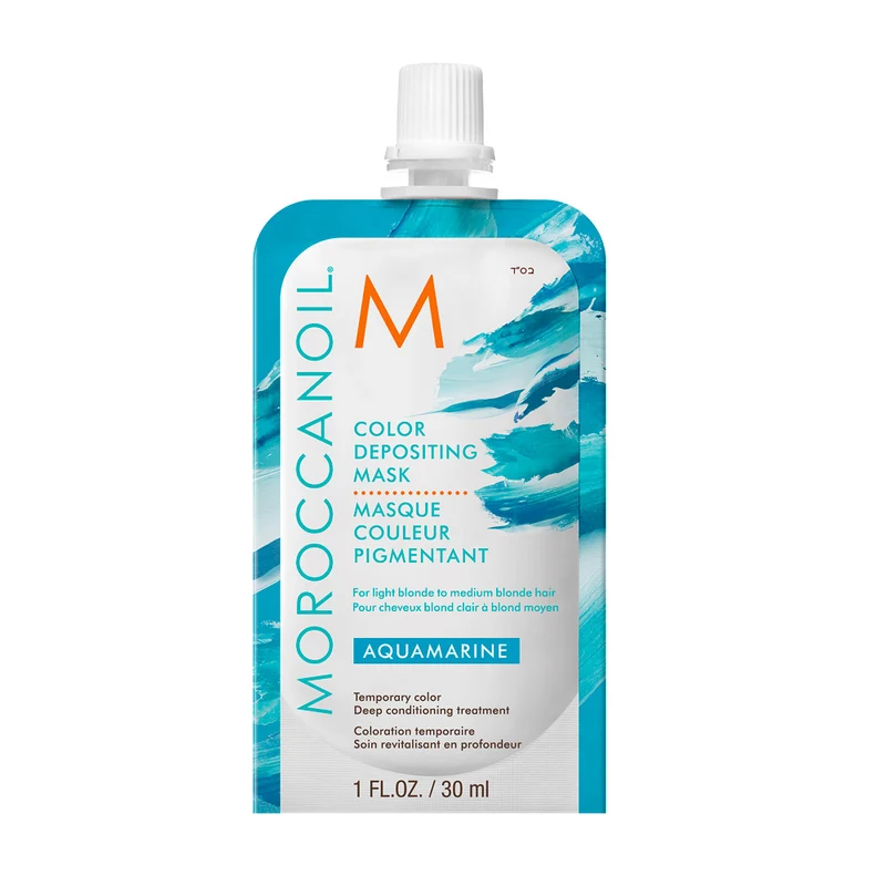 Moroccanoil Color Deposit Mask Aquamarine 30ml - Masque Coloré Aigue-Marine