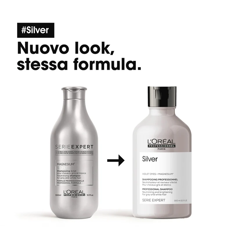 L'Oréal Professionnel Paris Serie Expert Silver Shampoo 300ml - shampooing anti-jaunissement