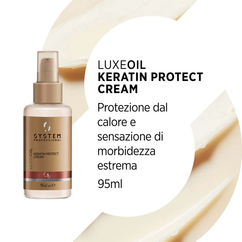 System Professional LuxeOil Keratin Protect Cream 95ml - protecteur thermique anti-frizz