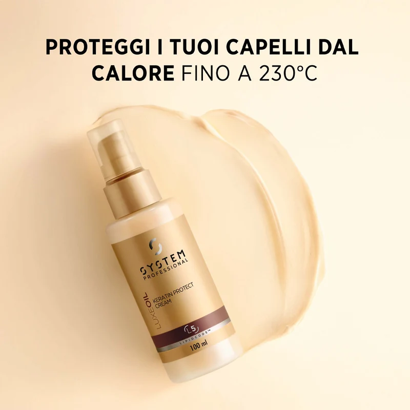 System Professional LuxeOil Keratin Protect Cream 95ml - protecteur thermique anti-frizz