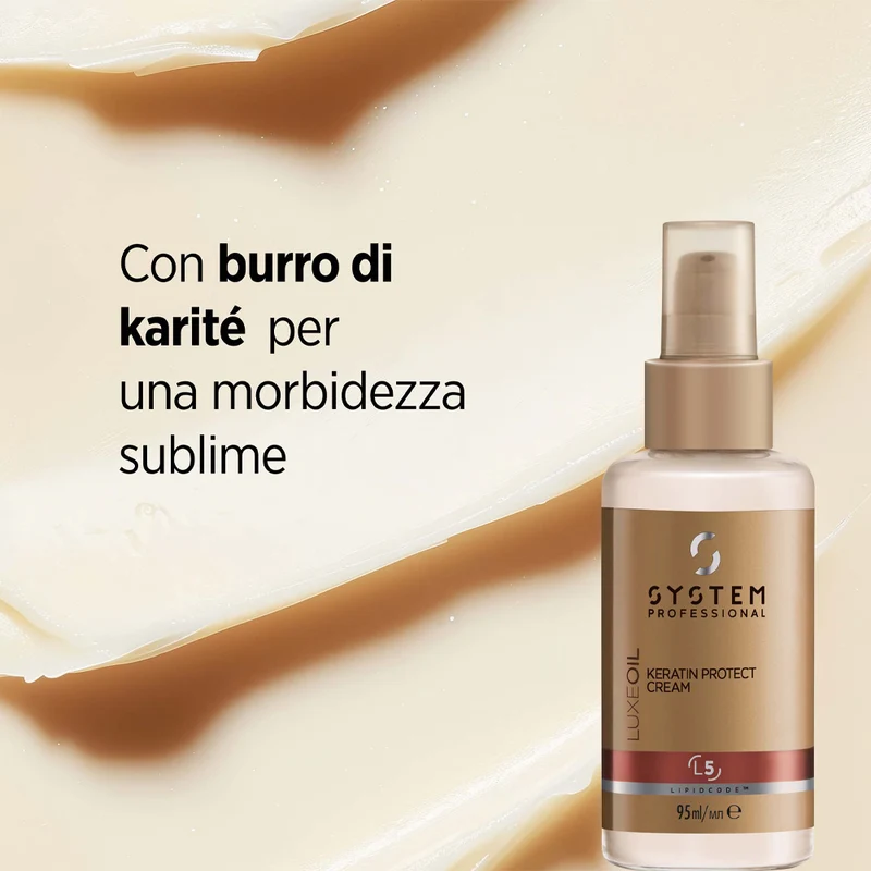 System Professional LuxeOil Keratin Protect Cream 95ml - protecteur thermique anti-frizz