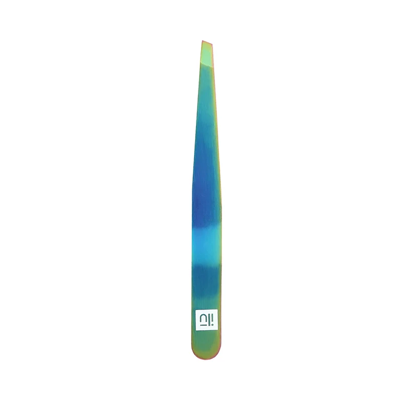 Ilū Make Up Tweezers Slant Rainbow - pinces à épiler sourcils