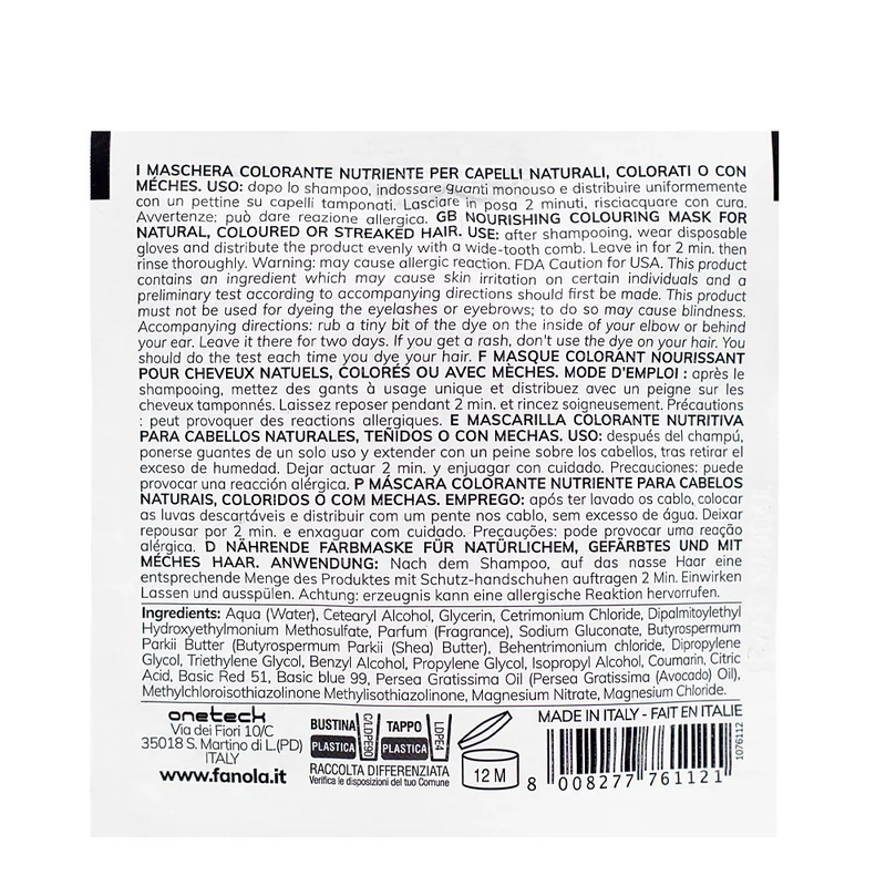 Fanola Color Mask Copper Flow 200ml - coloration semi-permanente